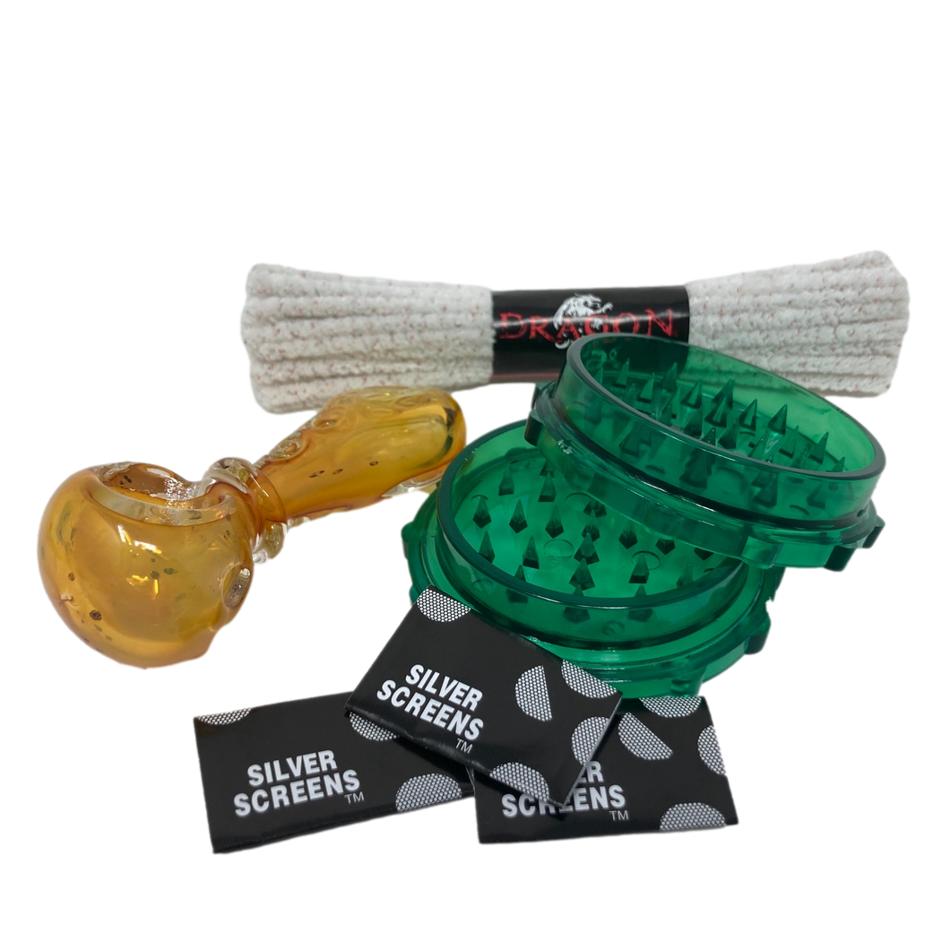 glass hand pipe smoking bundle