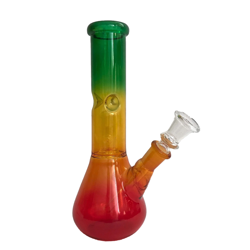 Rasta Perc Glass Bong
