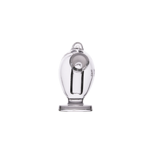 The MJ Arsenal The Martian® Original Blunt Bubbler™ features a rounded clear glass design, flat base, circular mouthpiece, and compact size, set against a plain white background for a sleek modern look.