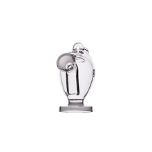 The MJ Arsenal The Martian® Original Blunt Bubbler™ features a clear, rounded glass body with a flat base, looped handle, and short cylindrical spout for advanced water filtration, shown against a plain white background.