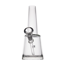The MJ Arsenal Summit Bong, made of clear borosilicate glass with a conical mouthpiece, straight neck, and removable bowl, is displayed against a plain white background.