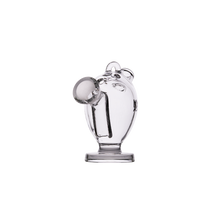 The MJ Arsenal The Martian® Original Blunt Bubbler™ features a clear glass animal-inspired design with a round snout and small ears, combining playful style and advanced smoking tech—displayed on a plain white background.