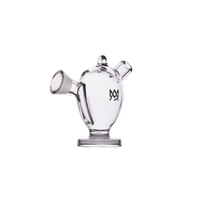 The MJ Arsenal The Martian® Original Blunt Bubbler™ is a clear glass mini watering-can-shaped piece with spout, handle, circular base, and black logo, designed for smooth water filtration and shown against a white background.