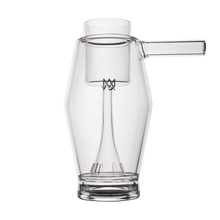 The MJ Arsenal Proxy Bubbler is a sleek borosilicate glass piece with a straight handle and internal vertical stirring mechanism, shown here on a white background.