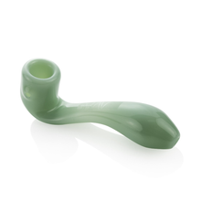 The Grav Classic Sherlock is a light green glass pipe featuring a curved stem and rounded bowl, shown on a white background.