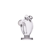 The MJ Arsenal Martian Original Blunt Bubbler is a clear glass water filtration device with a round base and several angled tubes extending from the top, pictured against a plain white background.