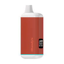 The Randy's Inspo Plus 510 Thread Battery Vaporizer is a red and white rectangular device with a mouthpiece, digital display, and “Randy’s” on the side—compatible with 510 tanks and featuring a Quartz Atomizer for smooth vaping.