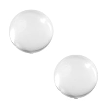 Two MJ Arsenal Ruby Terp Pearls (6mm) with a smooth, round design rest on a white background—perfect as banger accessories or for pairing with quartz pearls in your setup.