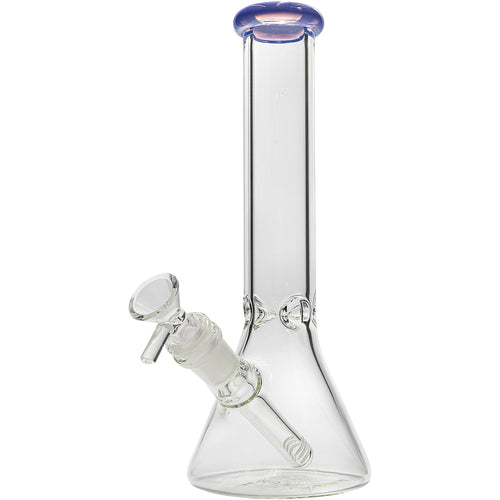 The Glassic Beaker Bong with Color Lip is a 10