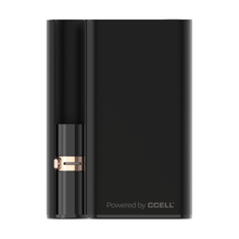 The CCELL Palm Pro 510 Thread Battery Vape is a black rectangular device with a visible left-side cartridge and "Powered by CCELL" at the bottom right, ideal for use with your PALM Pro or other variable voltage vape setups.