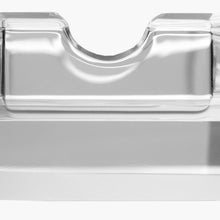 A close-up of the MJ Arsenal Pegasus Ashtray, a transparent rectangular plastic container with a top curved indentation, shown against a white background.