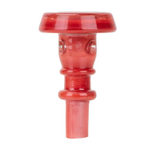Empire Glassworks Peak Pro 3DXL Joystick Caps are glossy red borosilicate glass accessories featuring a wide flat top and short base, crafted for use with Peak Pro vaporizers.