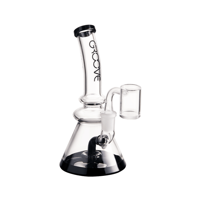 groove glass beaker bong rig