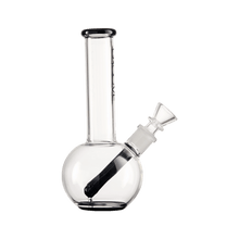 groove glass round beaker bong