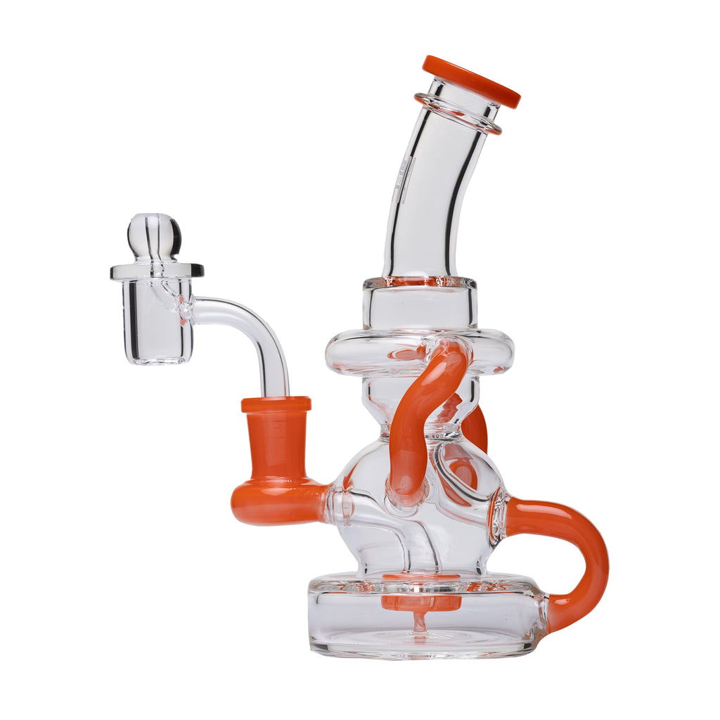 Stubby Klein Recycler Dab Rig w Carb Cap - Kings Pipes