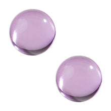 Two smooth, round MJ Arsenal Ruby Terp Pearls (6mm) with glossy surfaces are displayed on a white background.