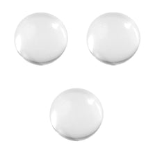 Three MJ Arsenal Ruby Terp Pearls (6mm), with a striking ruby red color, are arranged in a triangular pattern on a white background.