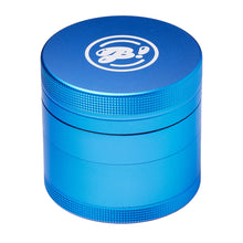 The BIGFUN! Medium Grinders is a metallic blue aluminum grinder with a textured grip and a white logo on the lid, shown on a plain white background.
