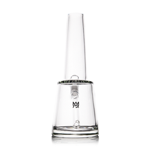 The MJ Arsenal Summit Bong features clear borosilicate glass in a modern conical shape with a small front logo, shown against a white background.