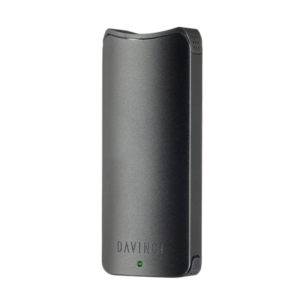 The Davinci ARTIQ 510 Thread Battery Vape features a sleek black rectangular design with rounded edges, 