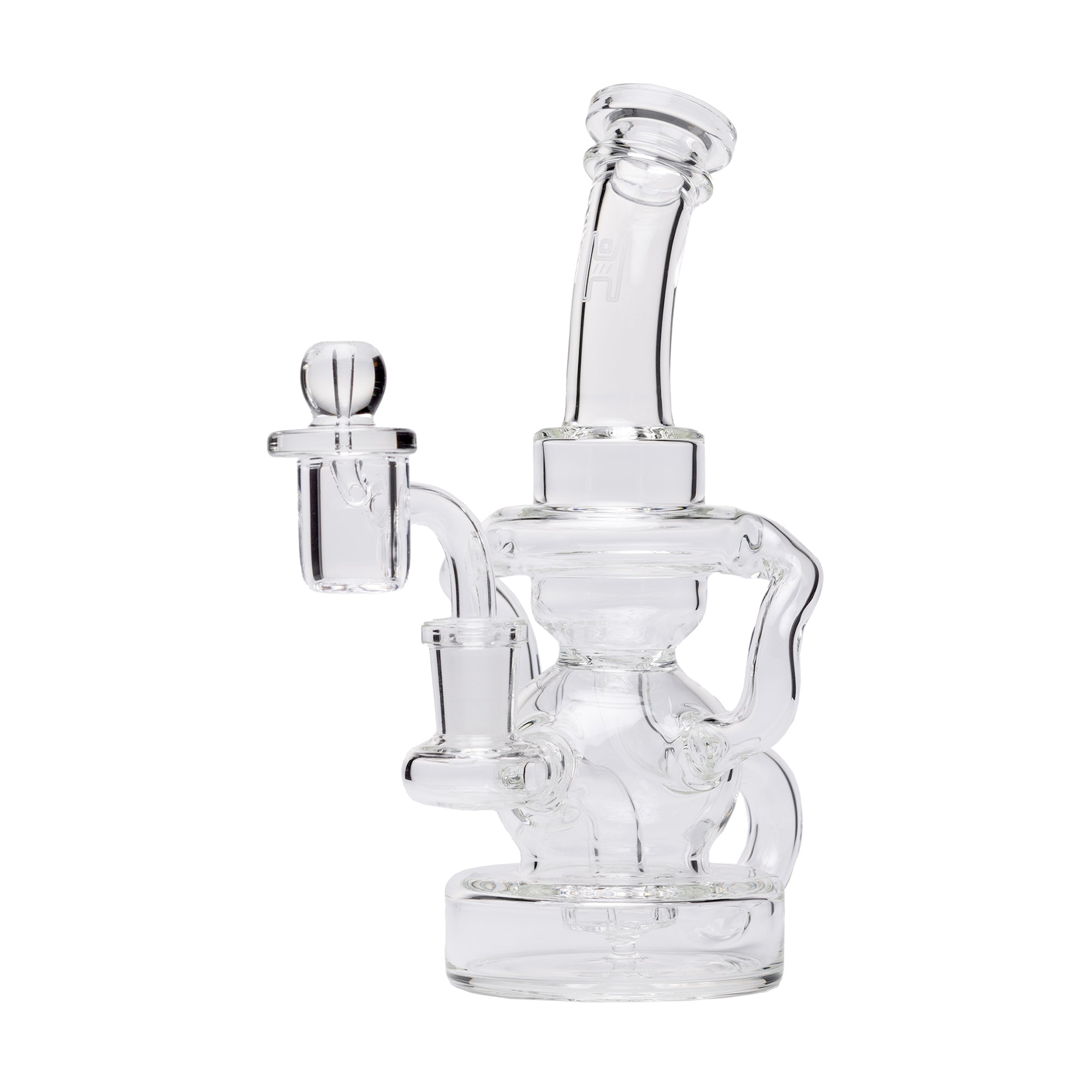 Stubby Klein Recycler Dab Rig w Carb Cap - Kings Pipes