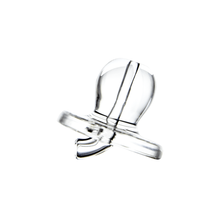 MJ Arsenal Carb Caps, shown against a white background, feature clear glass construction with a rounded tip, wide base, and directional airflow design.