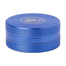 The BIGFUN! Medium 2pc Grinder is a small, round, blue aluminum grinder with a textured grip and a white logo on the lid, shown against a plain white background.