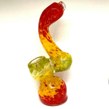 Rasta Frit Glass Bubbler