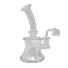 6" Clear Glass Dab Rig