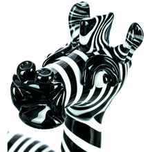 Zebra Themed Glass Bong