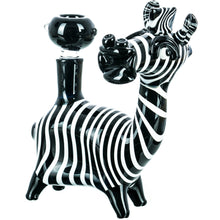 Zebra Themed Glass Bong