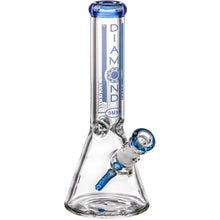 Diamond Glass 11" 9mm Thick Beaker Bong Blue