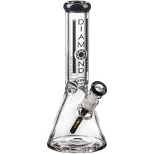 Diamond Glass 11" 9mm Thick Beaker Bong Black