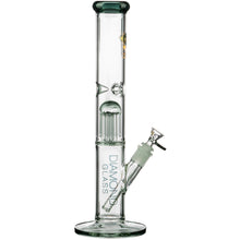 Diamond Glass 13" 8 Arm Tree Perc Straight Tube