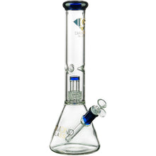 Diamond Glass 14" UFO Perc Beaker in Blue