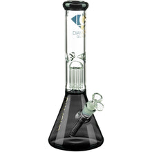 Diamond Glass 13" Eight Arm Tree Perc Beaker in Charcoal
