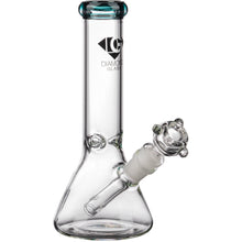 Diamond Glass 8" Basic Beaker Bong Teal