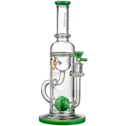 Diamond Glass Ball Perc Incycler Jade