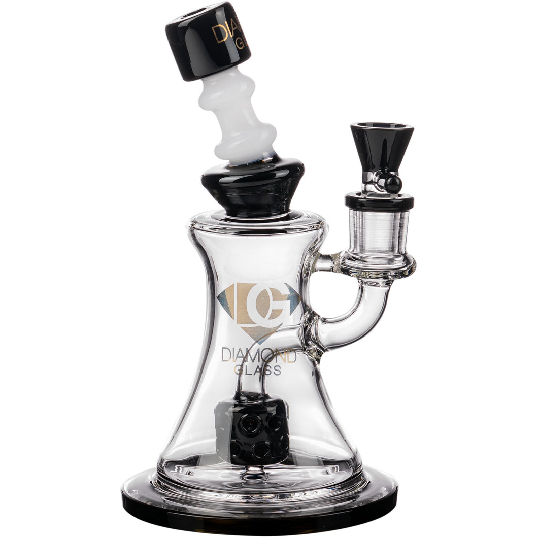 Diamond Glass Big Puck Dab Rig - Kings Pipes