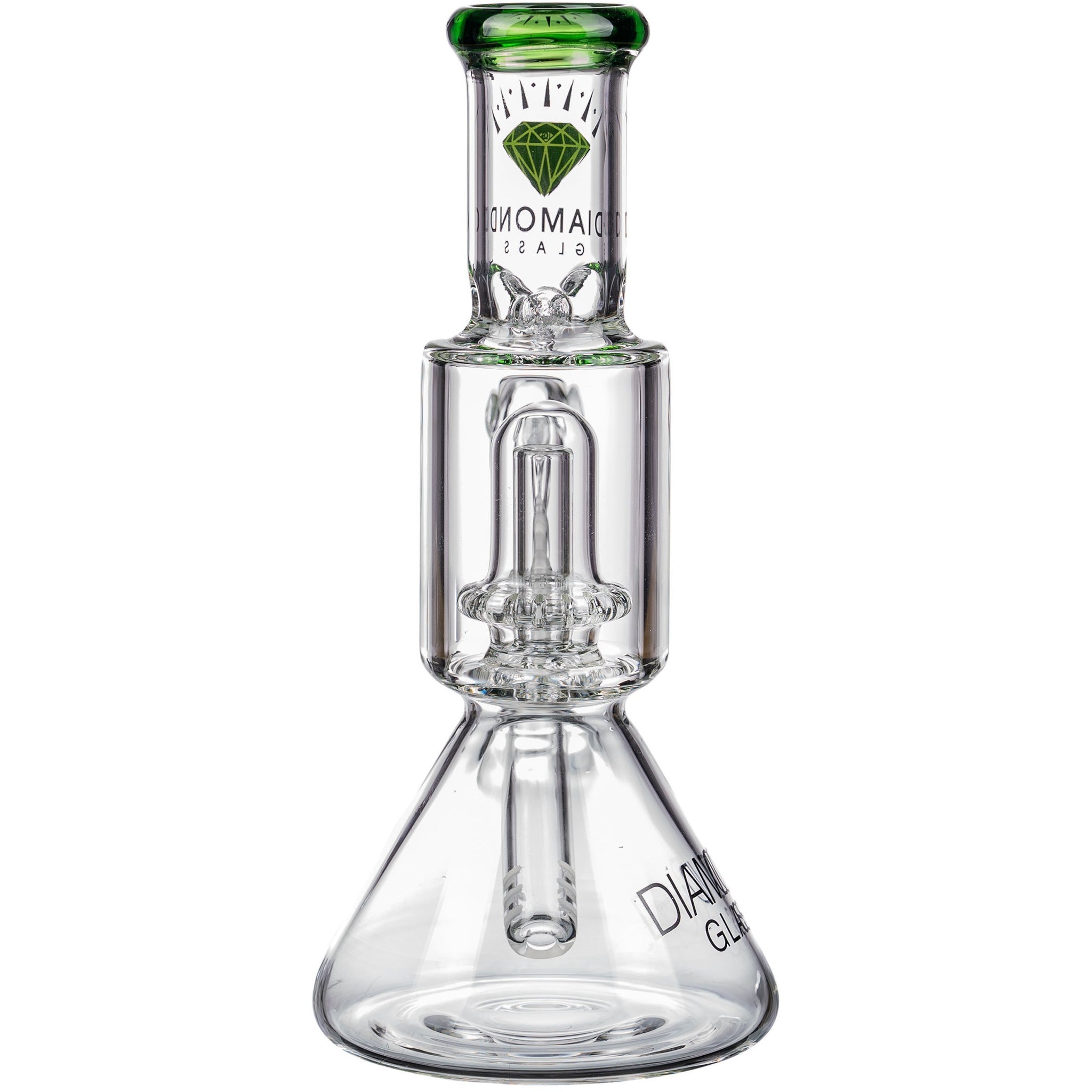 Diamond Glass Short Neck UFO Beaker Bong Kings Pipes