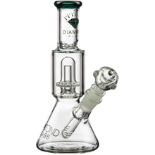 Diamond Glass Short Neck UFO Beaker Bong Teal