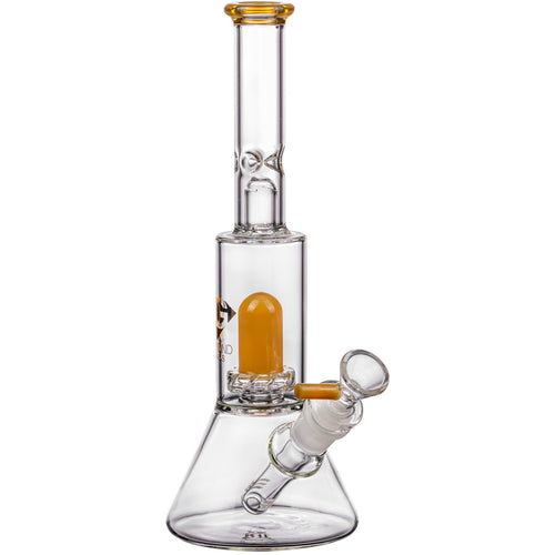 Diamond Glass Skinny Neck UFO Chamber Beaker Topaz