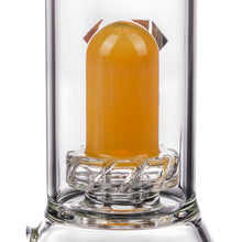 Diamond Glass Skinny Neck UFO Chamber Beaker UFO Perc Close Up