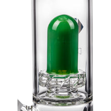 Diamond Glass Skinny Neck UFO Straight Tube Closeup of UFO Perc