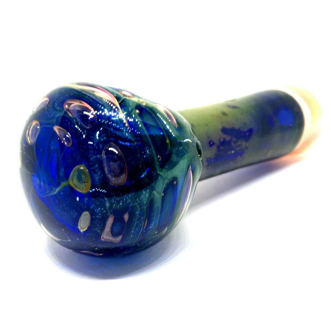 Swirl Fumed Glass Pipe 4with Color Accents - Kings Pipes