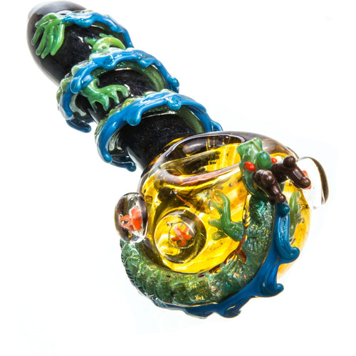 Empire Glassworks Dragon Wrapped Glass Pipe