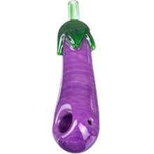 Eggplant Emoji Hand Pipe Empire Glassworks