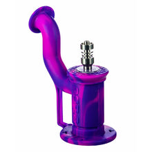 Silicone Bubbler Rig in Purple Gusher