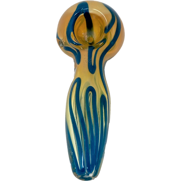 fatty chamber glass hand smoking pipe with bowl