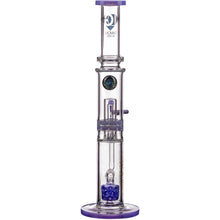 Diamond Glass Bubble Barrel to UFO Perc Straight Tube